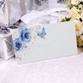 thumbnail image 2 of 50 Pack Name Place Cards For Table, 3.9 x 3.9" Wedding Table Name Cards For Weddings, Rose Butterfly Seat Card For Engagement Party, 2 of 9