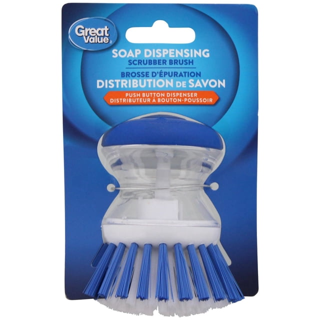 Great Value Soap Dispensing Scrubber Brush