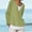 Green, variant on Lolmot Linen Shirts for Women Fashion Plus Size Solid Color Loose Casual Long Sleeve V Neck Tees Shirts Tops