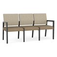 thumbnail image 1 of Pemberly Row Waiting Reception 3 Seat Tandem Seating No Center Arms in Brown, 1 of 5