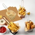 thumbnail image 2 of Stainless Steel Fry Basket French Fry Frying Net Snack Chicken Basket Kitchen Tool For Deep Frying Cooking Restaurant Home Use 19.8X8.3X6Cm Easy Clean Multifunctional Serving Utensil, 2 of 9