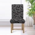 thumbnail image 4 of Xoenoiee Bat Spider Web Print Stretch Chair Covers for Dining Room, Removable Dining Room Chair Covers Halloween Decoration Washable Dining Chair Slipcovers Seat Protector for Home Banquet, 1 Set, 4 of 7