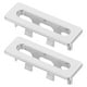 thumbnail image 5 of ColoMX 2 anillos de desbordamiento de lavabo de plástico para baño, tapa de desbordamiento rectangular, accesorios para el hogar., 5 of 8