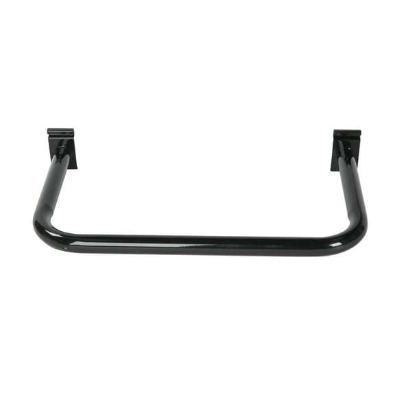 SSWBasics U-Shaped Black Hangrail for Wire Grid - For Grid Wall or Slat Grid - Sleek Black U-Shaped Hangrail Grid Wall Accessory - Stylish Wire Grid Wall Accessories for Organized Displays