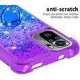 thumbnail image 4 of Phone Case for Redmi Note 10 4G,Case for Redmi Note 10S, Shiny Bling Quicksand Effect TPU Bumper Case with Four Corners Protection Cover for Redmi Note 10 4G/Redmi Note 10S, Purple Blue, 4 of 14