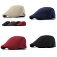 thumbnail image 3 of US Solid Cotton Gatsby Cap Men's Ivy Hat Golf Driving Flat Cabbie Newsboy Buckle, 3 of 3