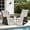 Beige-2pcs, variant on COMLAX FIELD Outdoor Wicker Recliner with Adjustable Back and Footrest, Rattan Reclining Lounge Chair