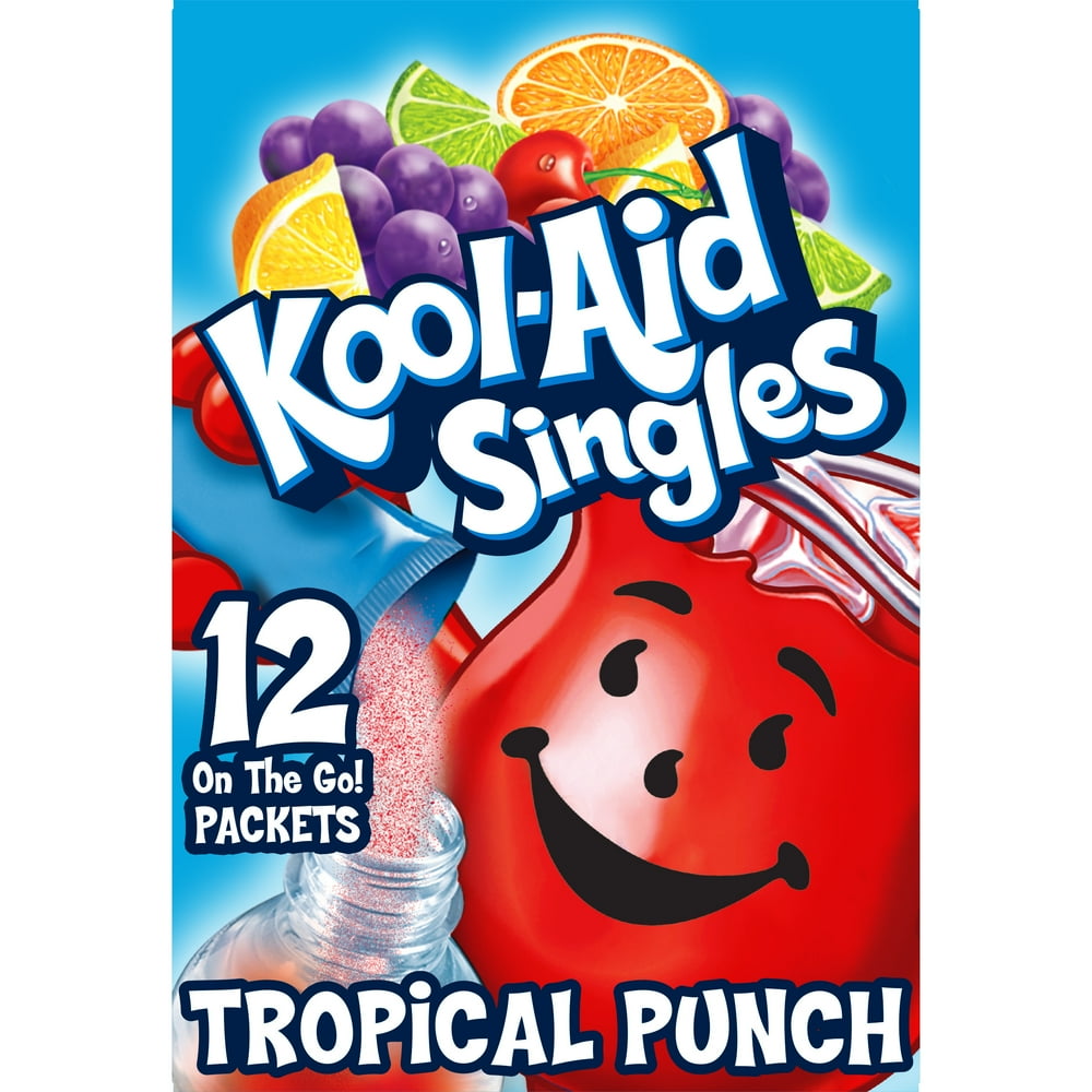 Kool-Aid Singles Sugar-Sweetened Tropical Punch Artificially Flavored