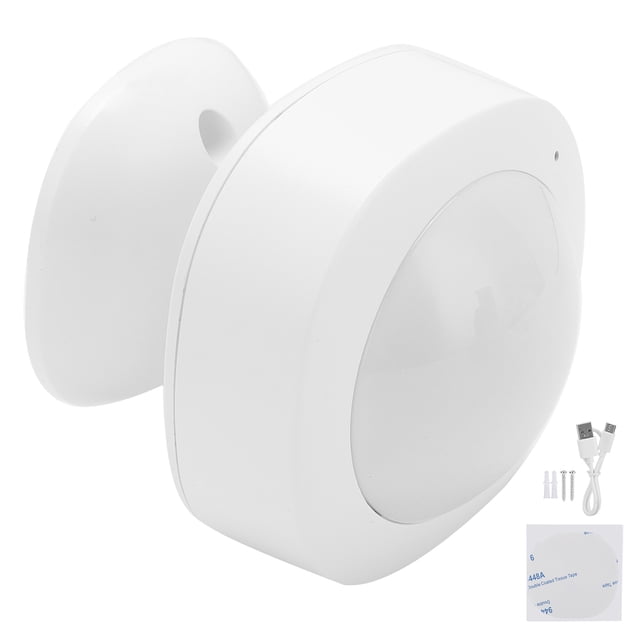 Sensor de movimiento del cuerpo humano WIFI inteligente, Control remoto de 120°, carga USB para lavandería, garaje, pasillo