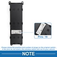thumbnail image 4 of Interruptor de ventana eléctrica Unique Bargains No. 935701W157 para el lado del conductor delantero del Kia Rio 2012-2017 en negro, 4 of 7