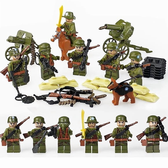 WW2 Military Army Soldiers Military Weapons Figures Building Blocks GiftsSurprise Gift Great Gift