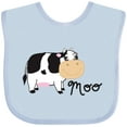 thumbnail image 3 of Inktastic Moo says the cow Boys or Girls Baby Bib, 3 of 4