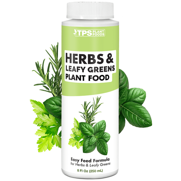 Herb Fertilizer – Liquid Plant Food for All Edible Herbs & Leafy Greens, Indoor & Outdoor, 8 oz