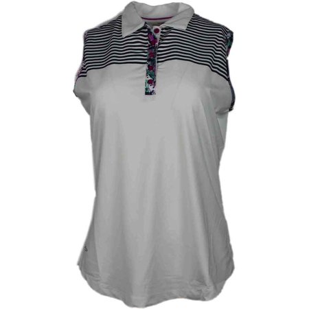 - Page & Tuttle Womens Women's Sleeveless Polo Casual Tops