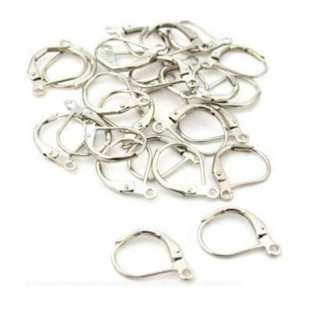 - 26 Lever Back Earring Parts Nickel Plated Jewelry