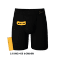 thumbnail image 3 of The Threat Level Midnight - Shinesty Black Ball Hammock Boxer - Long Leg  Large, 3 of 5