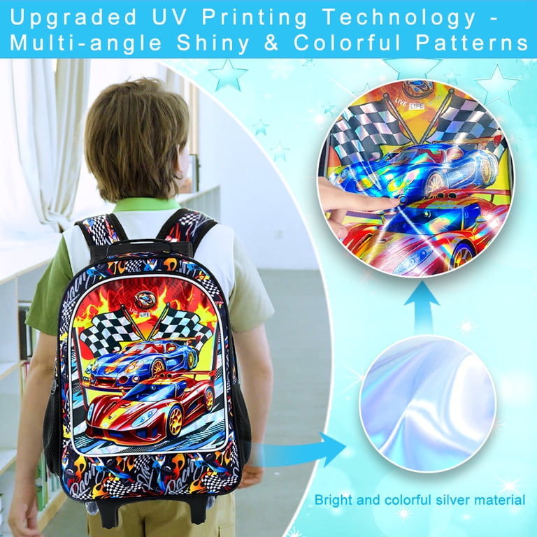 4 wheeled sit on kids backpack RideSafer Vest | Travel Car Seat Extra Large Twise Side AGSDON, 3Pcs Rolling Backpack for