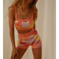thumbnail image 2 of Women'S Sexy- Hollow Out Bodycon Crochet Knitted 2pc Outfits Crop Tops Short Pants Skirts Sets Orange Color S, 2 of 8