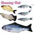 thumbnail image 4 of Cat Toy Electric Fish Wagging USB Rechargeable & Washable Realistic Plush Moving Fish Fun Toy for Cat Exercise Cat Chew Toy, 4 of 6