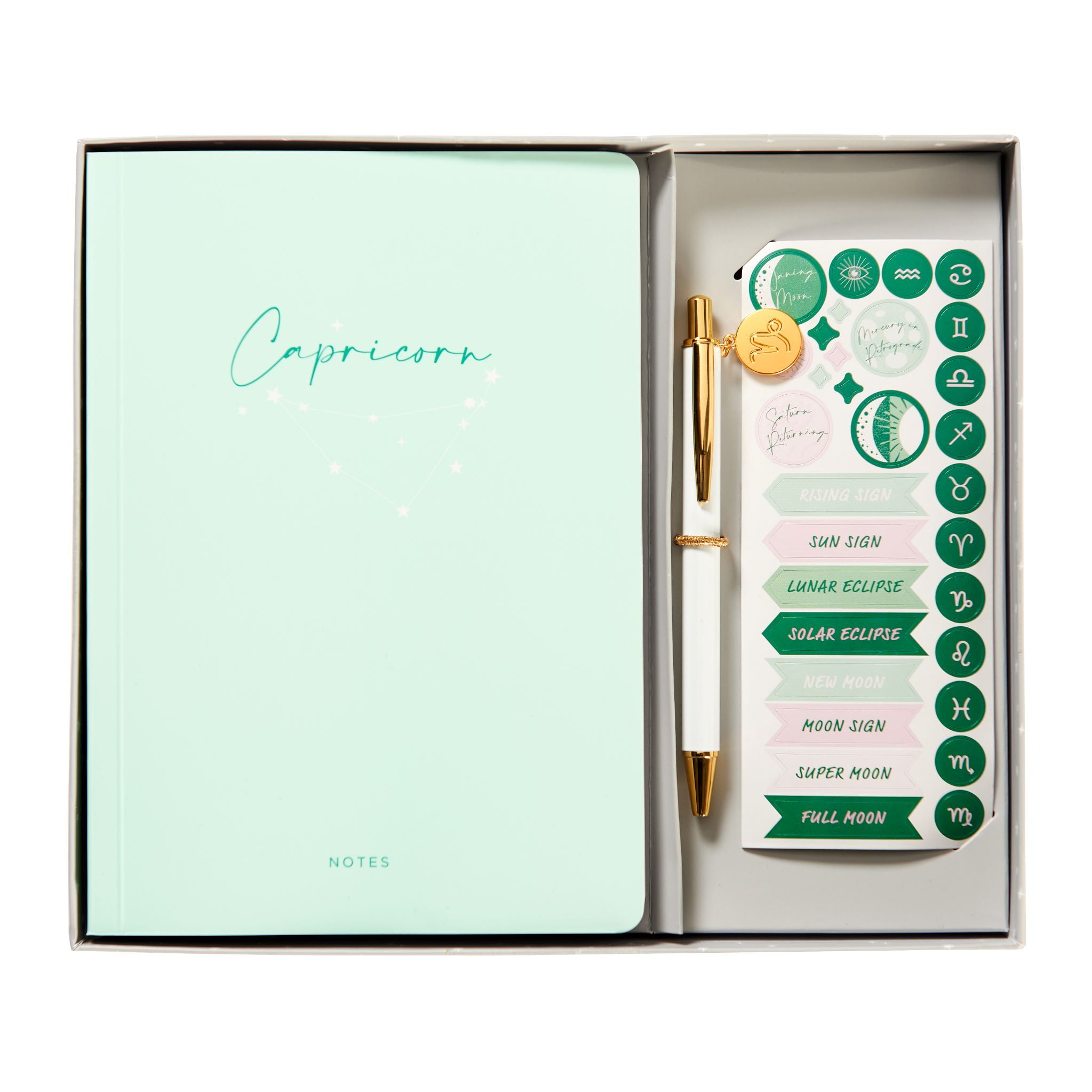 Gartner Studios Brand Capricorn Astrology Casebound Flex Journal Set, 5.75" x 8.125", 96 Sheets
