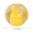 thumbnail image 3 of YiJuHui 4pcs Sequins Beach Ball Jumbo Pool Toys Balls Giant Confetti Glitters Inflatable Clear Beach Ball Swimming Pool Water Beach Toys Outdoor Summer Party Favors for Adults, 3 of 9