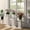 White, variant on 3 Piece Wooden Plant Stand, Square Pedestal Display Plant Stand with Fluted Panel, Flower Potted Plant Stand, White