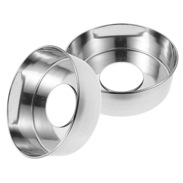 HAMPPLIES 2 Pcs Plateaux Ronds en Acier Inoxydable Qualité Commerciale Bassine pour Machine à Barbe à Papa Argent