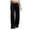 Black, variant on TTUHYWXI Womens Wide Leg Pajama Pants Satin Silk Casual Loose Elastic Waist Lounge Pants Pj Bottoms (Black, S)