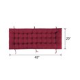thumbnail image 5 of Lovote 49" Lounge Chair Cushion Soft Seat Pad Recliner Mat Wine Red, 5 of 5