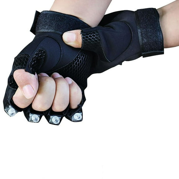 Hands - Free Flashlight Gloves LED Flashlight Gloves Unique Cool Gadget for Repairing (Hands - Free Lights) Ideal Birthday Gift for Him