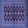 thumbnail image 1 of Ahgly Company Machine Washable Indoor Square Persian Blue Traditional Area Rugs, 6' Square, 1 of 4