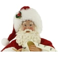 thumbnail image 2 of 12” Fabric Mache Traditional Toy Bag Santa Claus 121024, 2 of 7