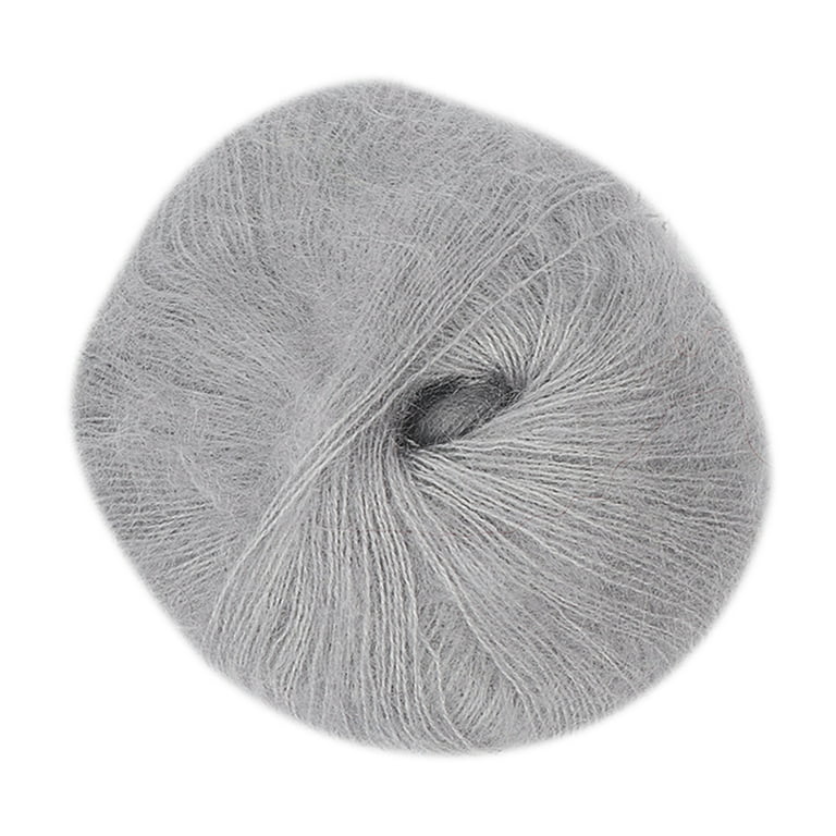 Machinehome 25g/ball Knitting Scarf Yarn Soft Thin Plush Hand Crochet  Thread Sewing DIY Winter Shawl Yarn 