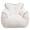 White, variant on Newest Heart-Shaped Back Bean Bag Chair, Pink Faux Fur with High-Density Foam, Comfy Sofa for Adults
