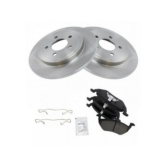 Rear Brake Pad and Rotor Kit - Compatible with 2005 - 2008 Mercury Mariner 2006 2007
