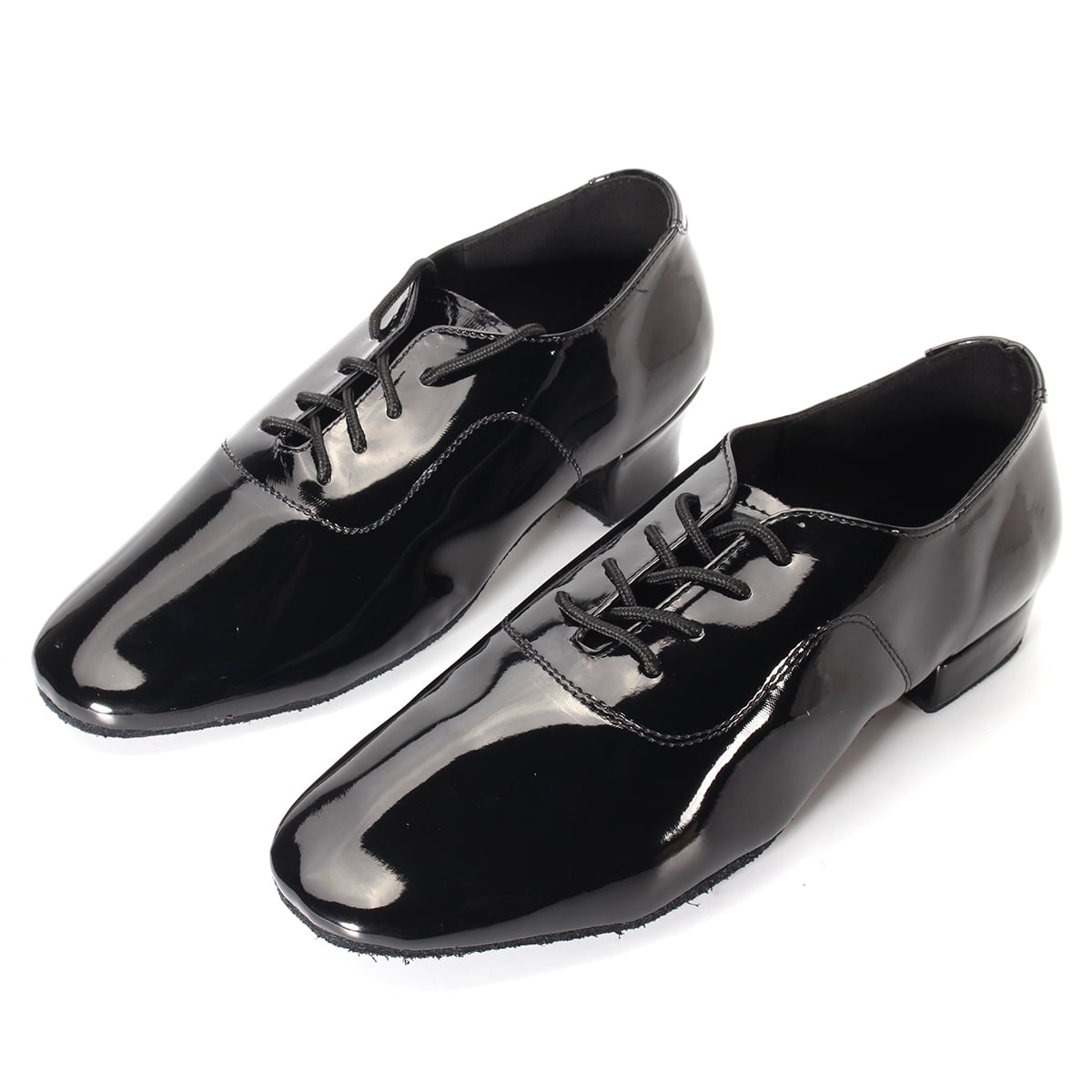 Adult men ballroom latin salsa tango dance shoes black white color 3.5cm heel