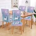 thumbnail image 2 of Yayeee 2 Pack Dining Chair Covers Stretch Parson Chairs Slipcovers Seat Protector, Purple Night Deer, 2 of 6