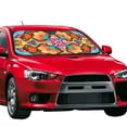 thumbnail image 2 of XMXT Car Sun Shade Windshield, Cartoon Ethnic Floral Print Sunshade for Car Windshield Sun Shades for Car SUV Truck, m, 2 of 9