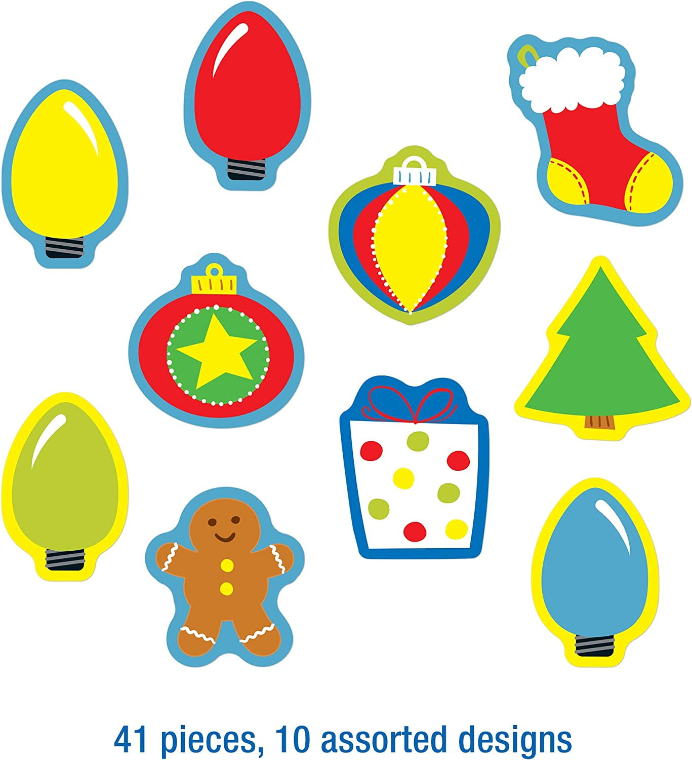 Carson Dellosa Education Holiday Mix Mini Cut-Outs (41)