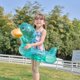 thumbnail image 3 of Children's inflatable pool swimming ring beach transparent duck pool toys swimming water party decorations - green, 3 of 4