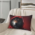 thumbnail image 5 of Lsque Mysterious Hooded Wolf Pattern Pillow Case – Soft & Cozy Throw Pillow Cover, Hypoallergenic Cushion Case for Sleeping Women with Envelope Closure-16"x24", 5 of 6