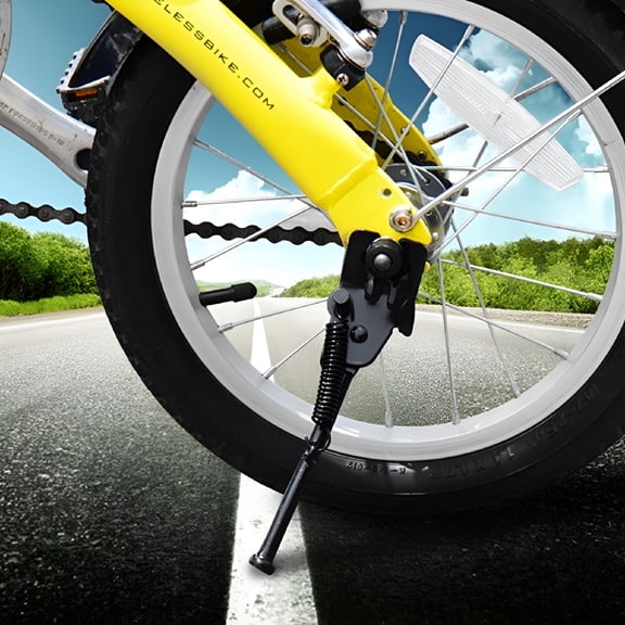 MELIVO Steel Adjustable 1-Leg Bicycle Kickstand for 12-20" Bicycles, Black