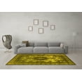 thumbnail image 3 of Ahgly Company Machine Washable Indoor Rectangle Oriental Yellow Industrial Area Rugs, 5' x 8', 3 of 4