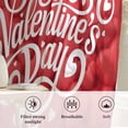 thumbnail image 6 of Happ Valentine's Day Semi Sheer Curtains Drapes for Living Room, Bedroom, French Doors Window 63 Inches Long, Red Love Hearts Romantic Rod Pocket Chiffon Curtain Drapery Voile Draperies Panel, 6 of 8