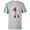 Athletic Heather, variant on Disney Minnie Mouse Silhouette Cosmic Tie Dye - Short Sleeve T-Shirt for Kids - Customized-White