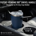 thumbnail image 4 of OUTSIDER - Stainless Steel Vacuum Insulated Coffee Mug with Handle - Spill Proof Travel Tumbler, 17 oz Navy, 4 of 9
