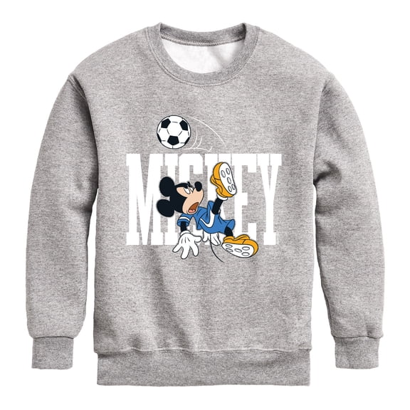 Disney - Mickey's Soccer Graphic Long Sleeve Fleece Sweatshirt