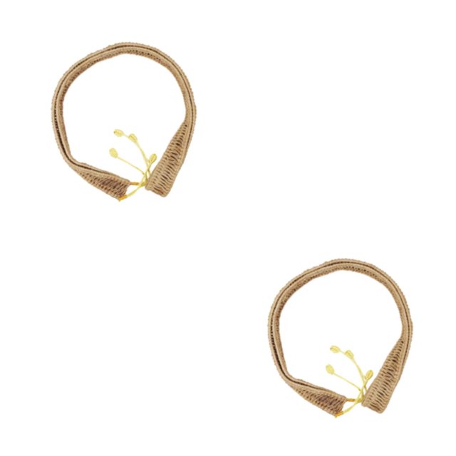 Soidarity Regalos para cualquier ocasión - Cuerda de ratán hecha a mano con mano de obra fina Cuerda de ratán hecha a mano Handpan amarillo 2Conjunto