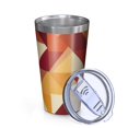 thumbnail image 2 of 16oz Tumblers Orange Modern Art Geometric Stainless Steel Vacuum Insulated Double Wall Travel Tumbler Cups Mug with Lid and Straw,Cleaning Brush for Coffee,Tea, 2 of 4