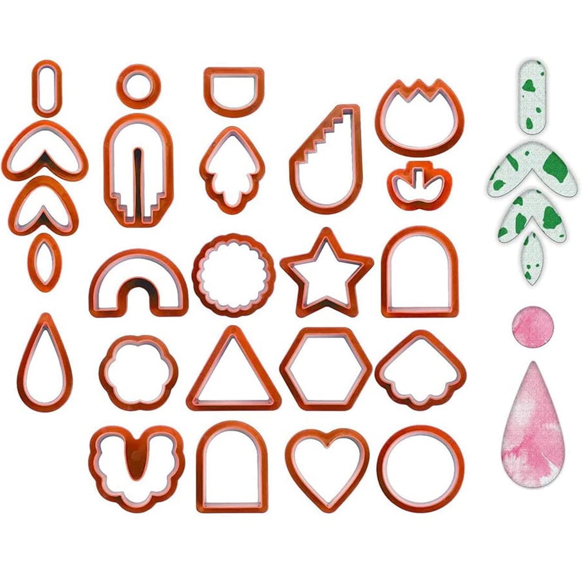 Polymer Clay Cutters 169 Pcs Clay Earring Cutters Jewelry Making Polymer  Clay Cutter Mini Cookie Cutter Shapes Set - AliExpress